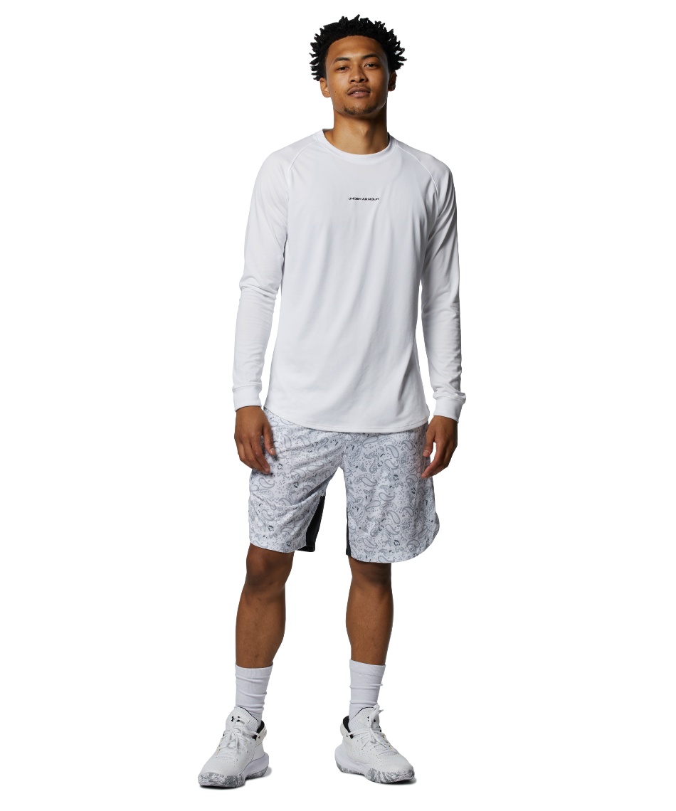 バスケットボール 長袖シャツ UAロングショット ロングスリーブ T