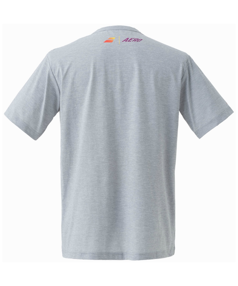 Babolat テニス Tシャツ ホワイト/グレー バボラ(Babolat) テニスウェア Tシャツ 半袖 限定 ピュアアエロTシャツ