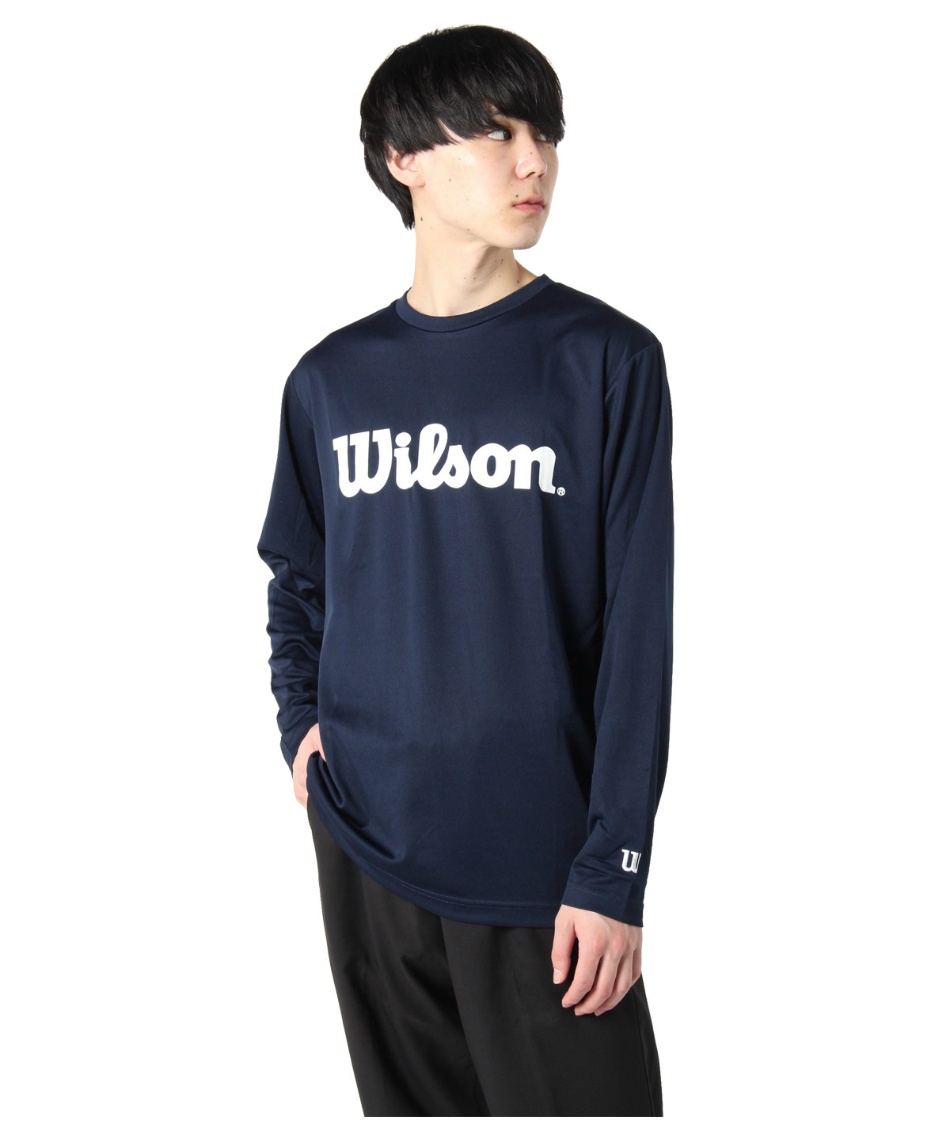 ウイルソン(Wilson) テニスウェア Tシャツ 長袖 ビッグロゴ 442-205