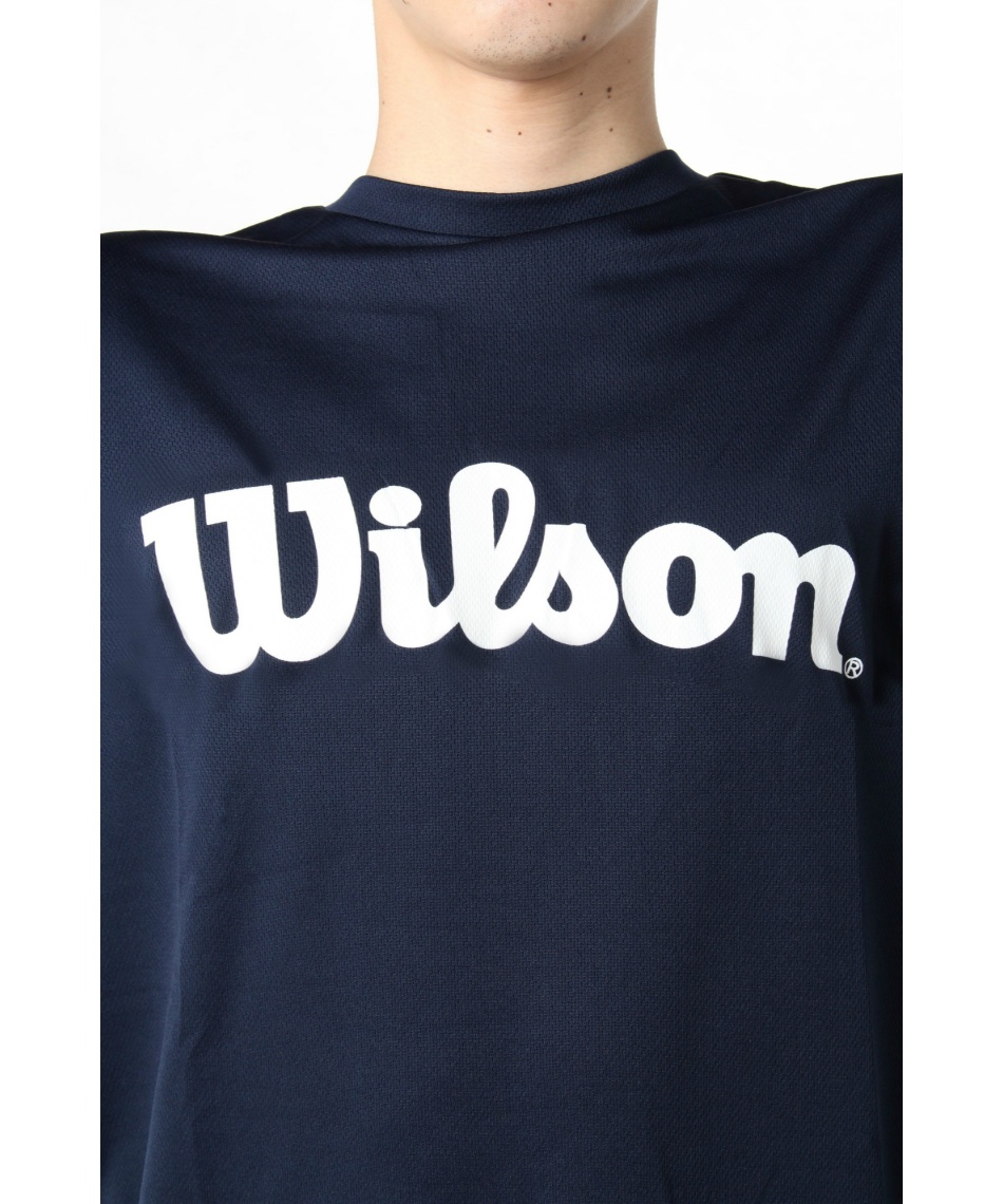 ウイルソン(Wilson) テニスウェア Tシャツ 長袖 ビッグロゴ 442-205