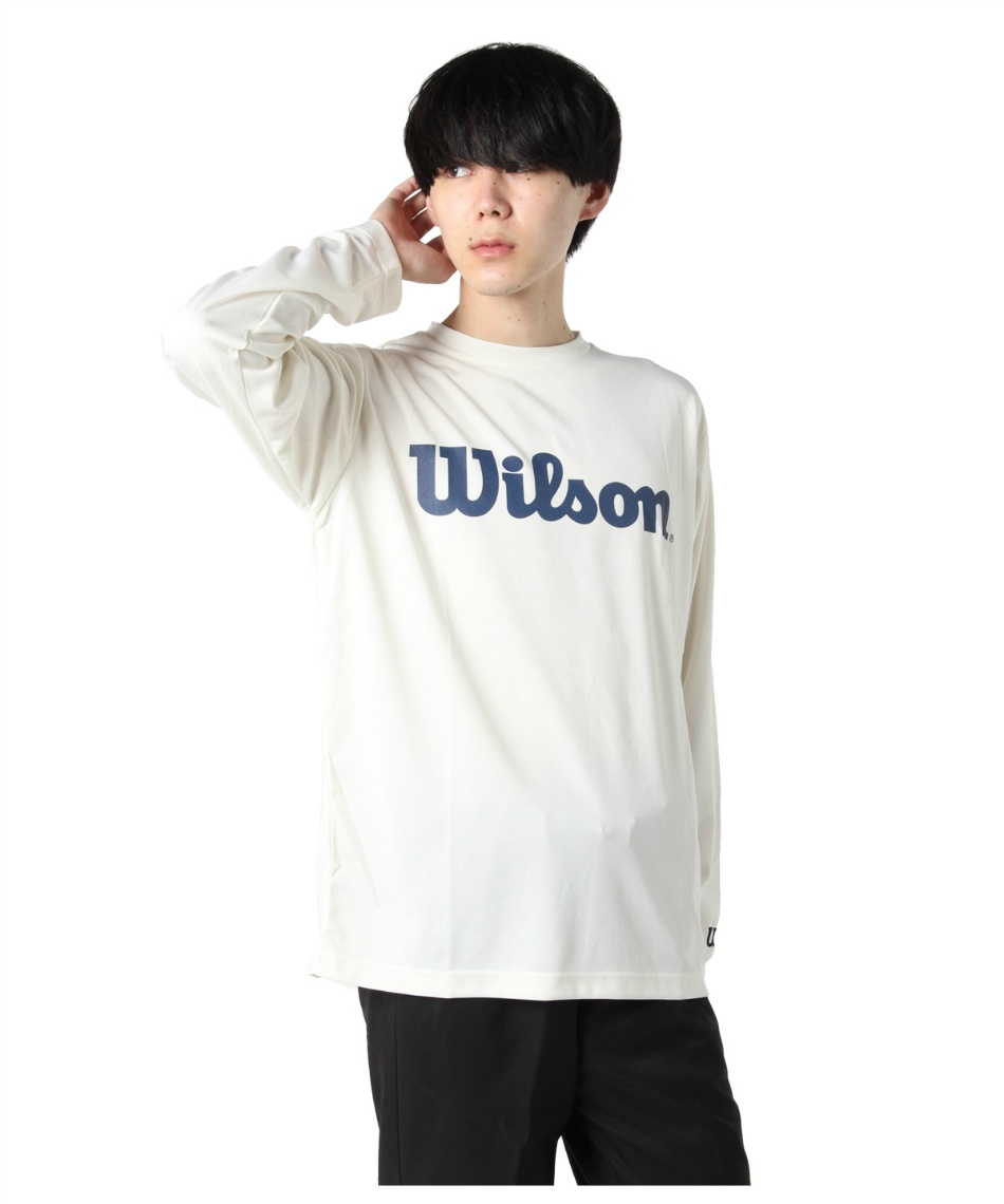 ウイルソン(Wilson) テニスウェア Tシャツ 長袖 ビッグロゴ 442-205