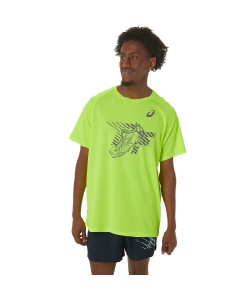 アシックス(asics) 陸上 ウェア 半袖Tシャツ プリント半袖シャツ