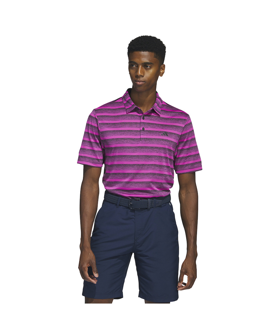 ゴルフウェア ポロシャツ 半袖 グラデーションボーダー 半袖シャツ