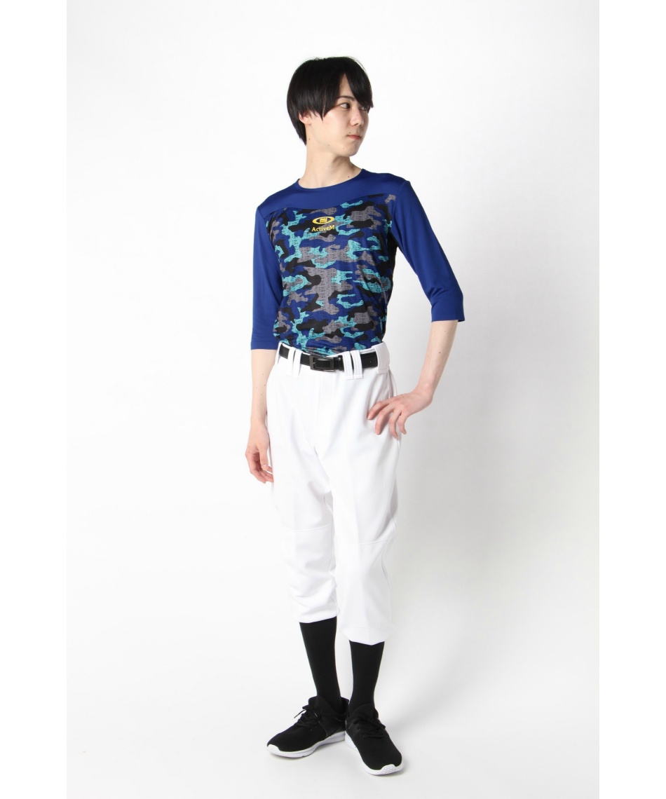 アクティブーム(ActiveM) 野球 アンダーシャツ 七分袖 カモ柄七分袖