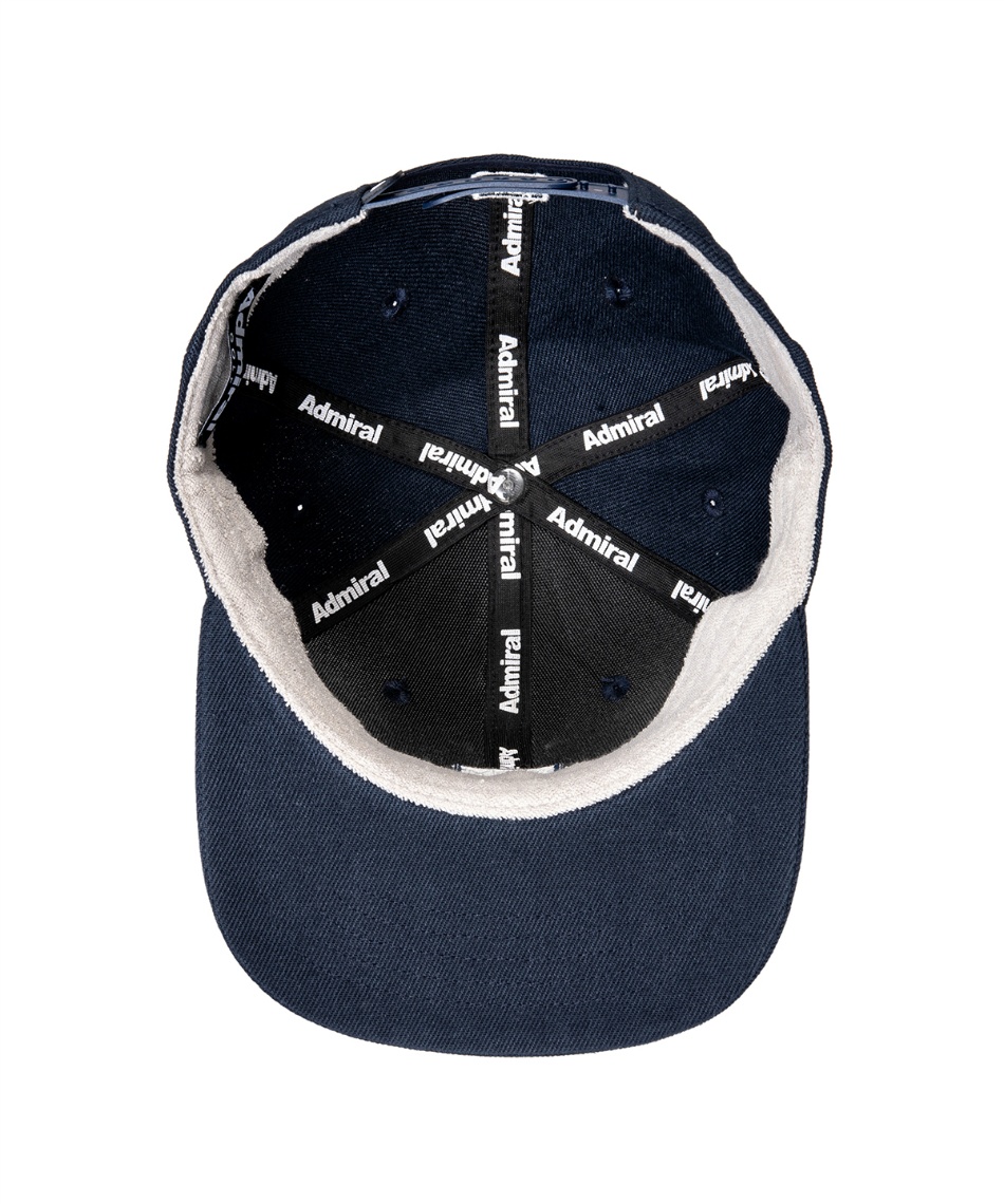 アドミラルゴルフ　キャップ　メンズ　ネイビー　パイル地　メッシュ　ほぼ未使用 : [アドミラル ゴルフ] キャップ ＣＡＰベーシックツイル