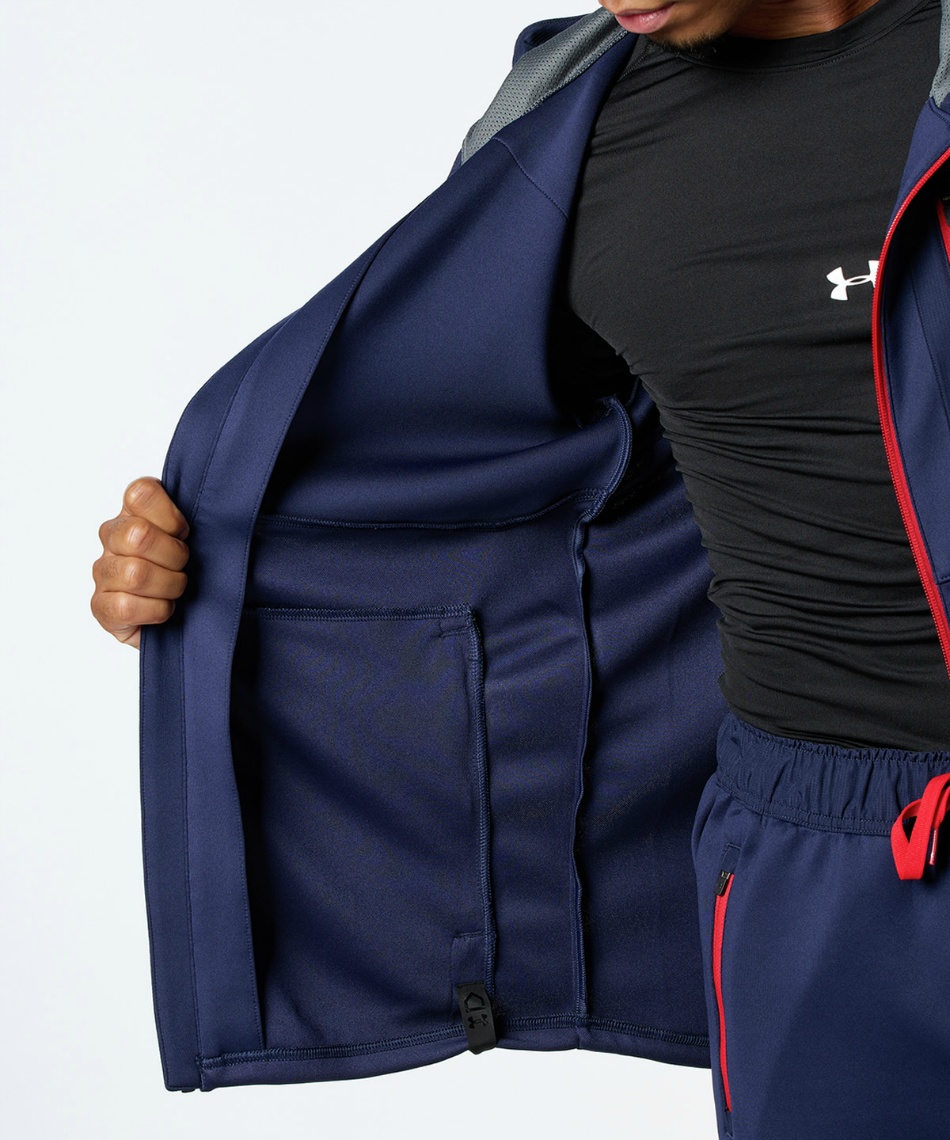 野球 ジャージジャケット UA ARMOUR KNIT HYBRID FULLZIP JACKET