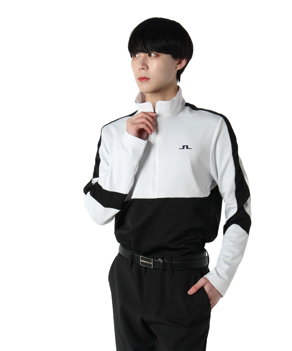 ゴルフウェア ブルゾンカラーブロックハーフジップブルゾン071