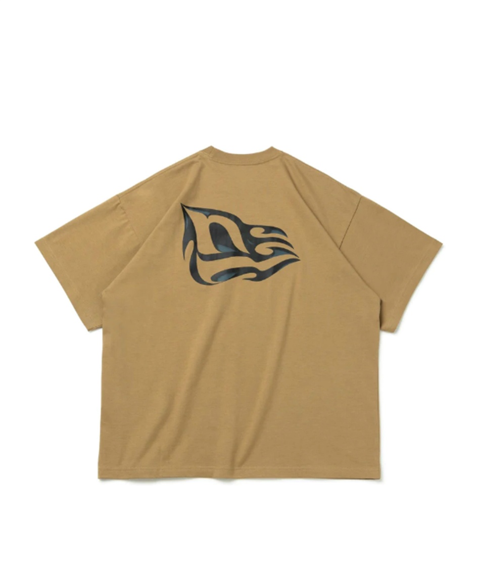 NEW ERA × FILA・Numbers コラボレーション Tシャツ 追跡有 ニューエラ(NEW ERA) Tシャツ 半袖 オーバーサイズド コットン