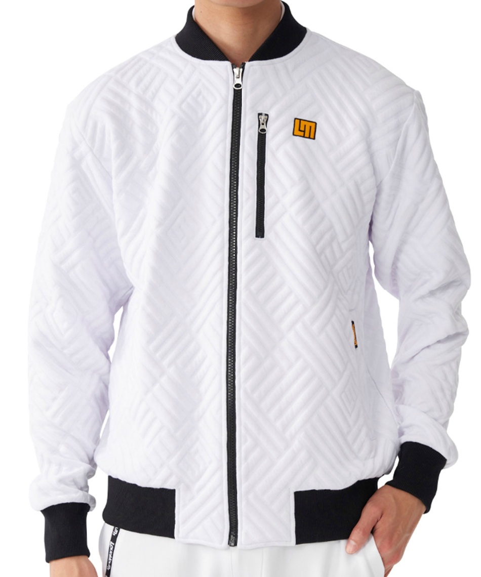 ラウドマウス メンズ 袋ジャガードブルゾン ホワイト ゴルフ