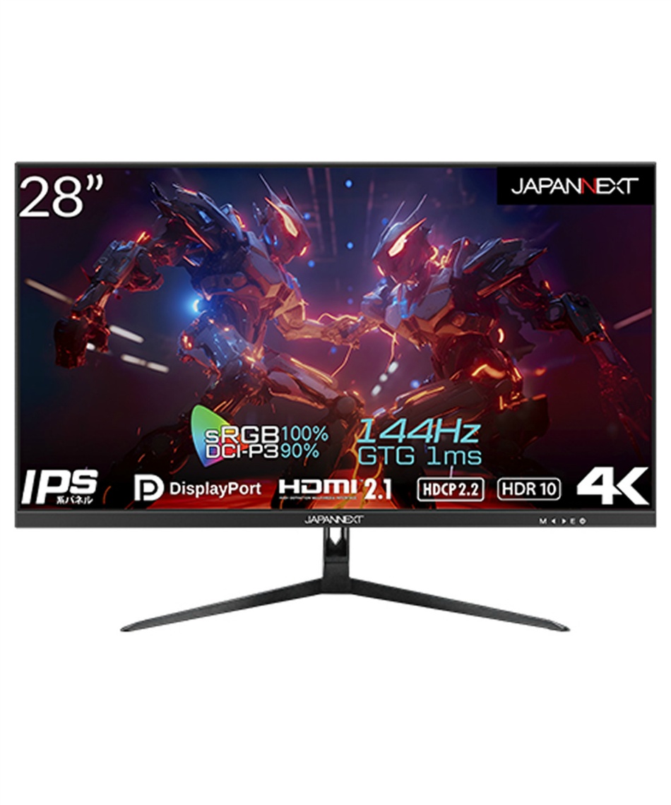 【メーカー直送】【店頭受取不可】 ゲーミングモニター 液晶ディスプレイ28インチ 4K(3840x2160) JN-IPS28G144UHDR ‥