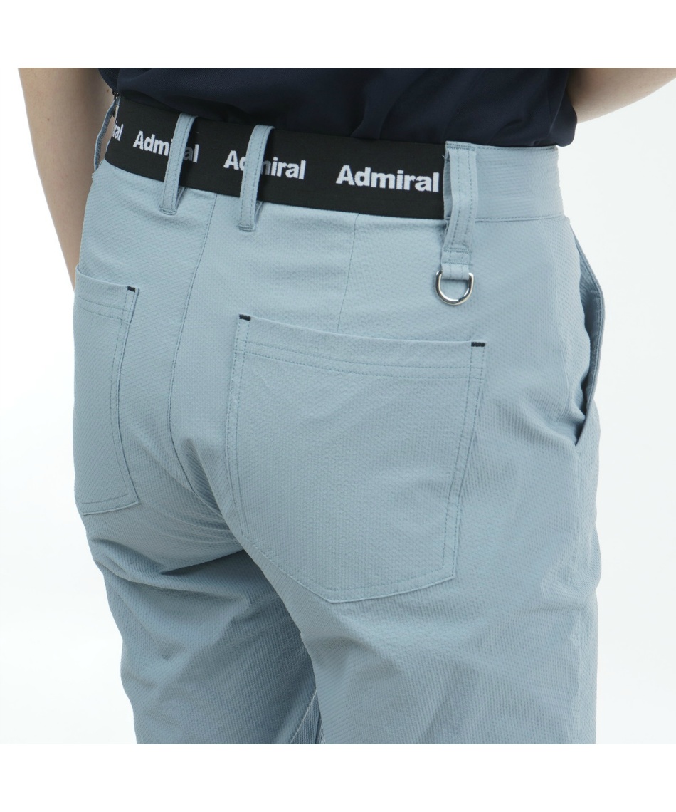 アドミラル(Admiral) ゴルフウェア クロップドパンツ シアサッカー 3/4