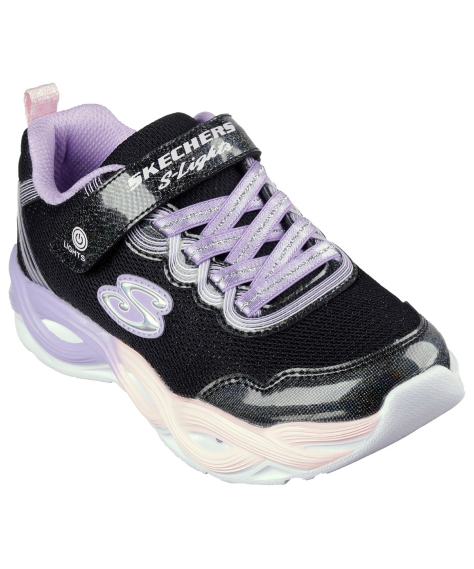 スケッチャーズ(SKECHERS) ジュニアスニーカー Sライツ ツイスティー グロー 303717L-BKMT