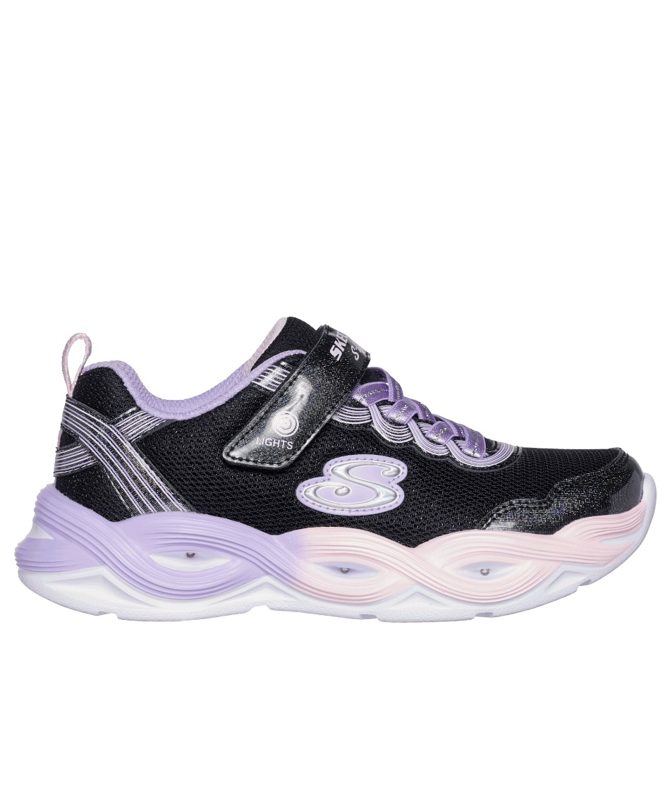 スケッチャーズ(SKECHERS) ジュニアスニーカー Sライツ ツイスティー グロー 303717L-BKMT