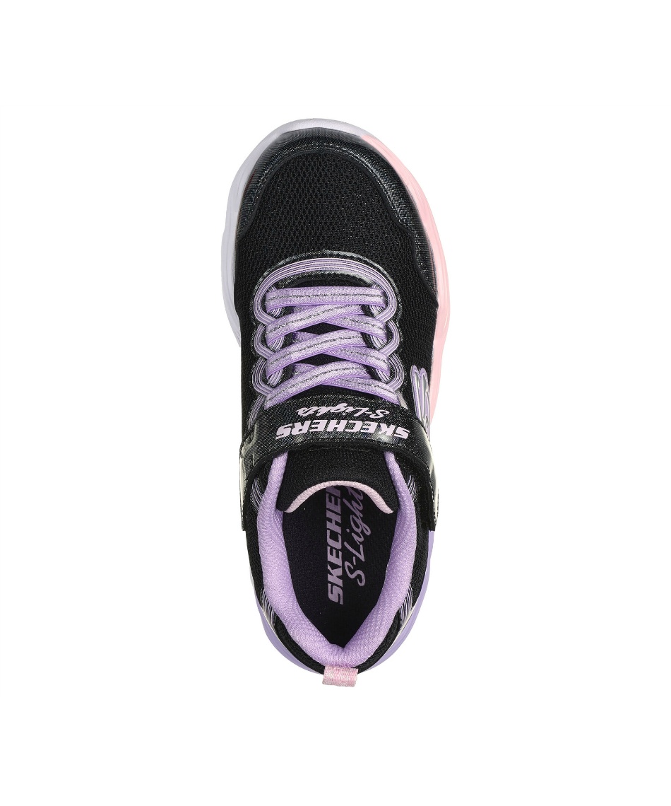 スケッチャーズ(SKECHERS) ジュニアスニーカー Sライツ ツイスティー グロー 303717L-BKMT