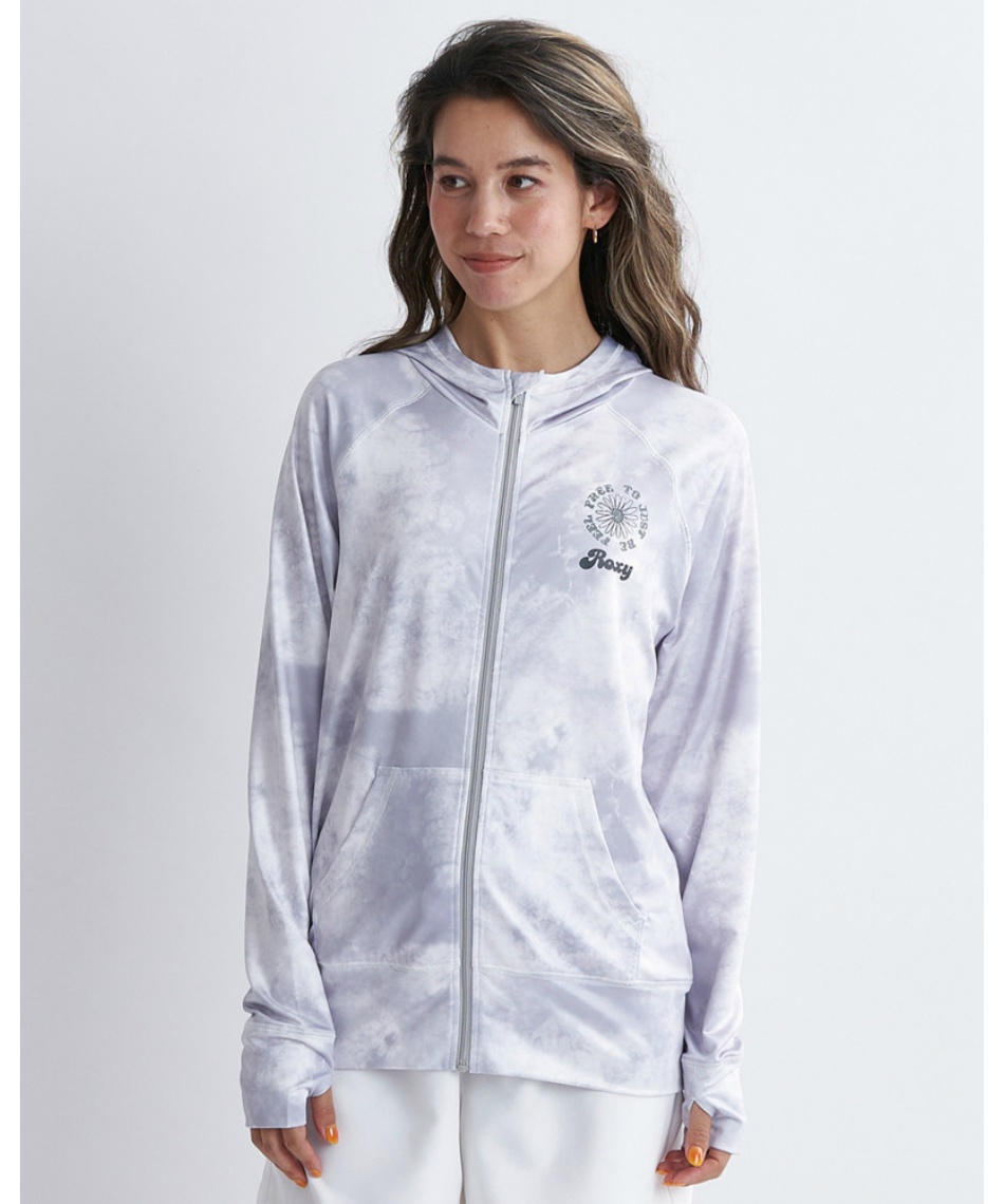 【人気 ROXY ★ Palm Palm 長袖 ラッシュガード バック ジップ ロキシー(ROXY) ラッシュガード 長袖 FEEL FREE ZIP RASH