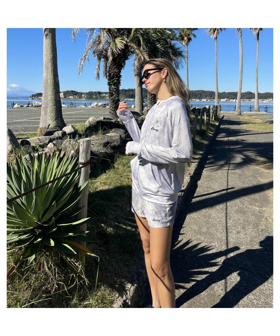 ロキシー(ROXY) ラッシュガード 長袖 FEEL FREE ZIP RASH ラッシュ