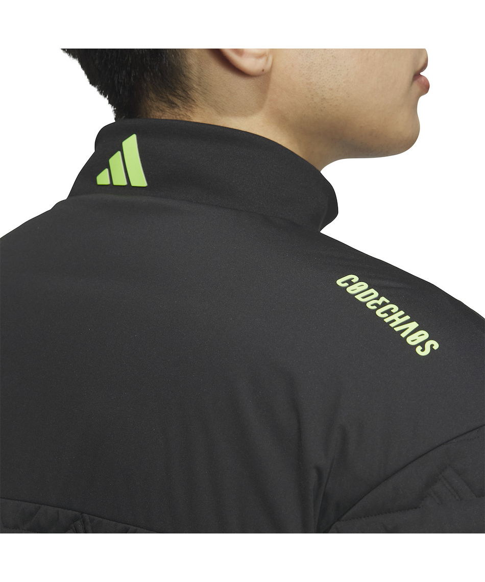 ゴルフウェア ブルゾン コードカオスWIND.RDY 保温中わたBOSロゴキルト