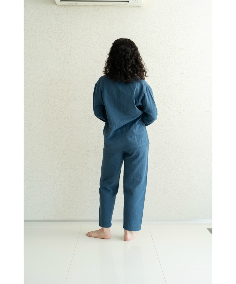 美品新品タグ付　さえら☆ヒスクローネ　 ルームウェア　パジャマ 楽天市場】パジャマ 前開き メンズ レディース ルームウェア