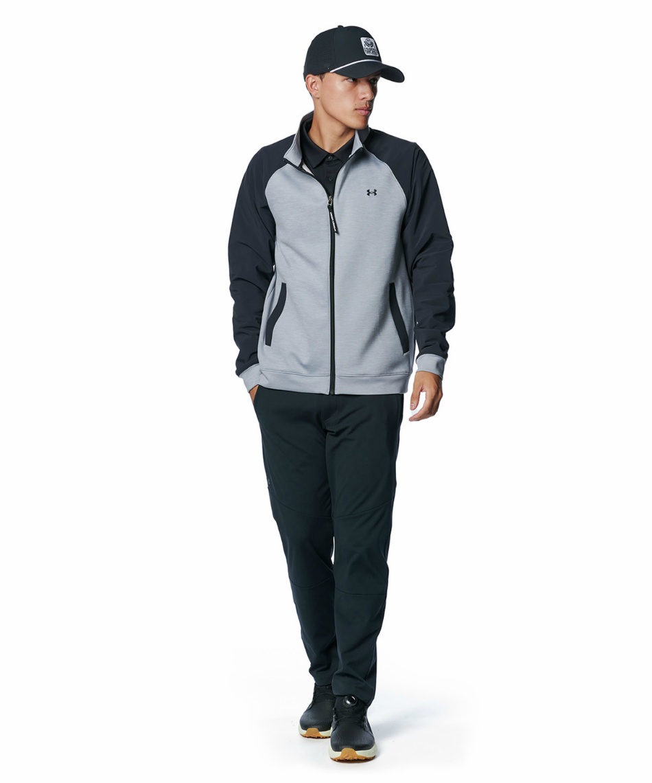 ゴルフウェア ブルゾン UAドライブ ミッドレイヤー フルジップ