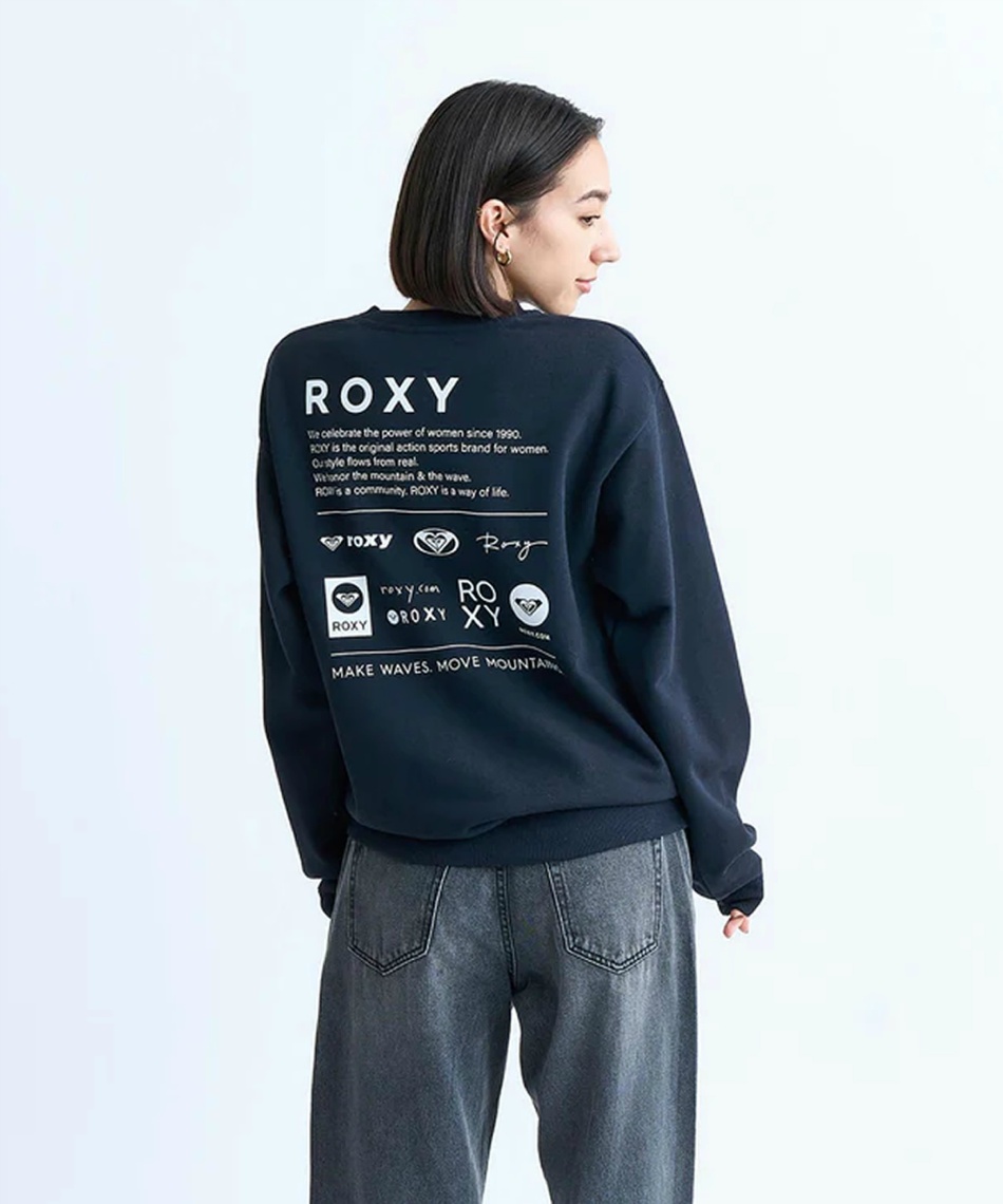 トレーナー スウェット ZOZO限定アイテム NOSTALGIC 90 S ロキシーショート丈ダブルジップアップスタンドカラーラインスウェット
