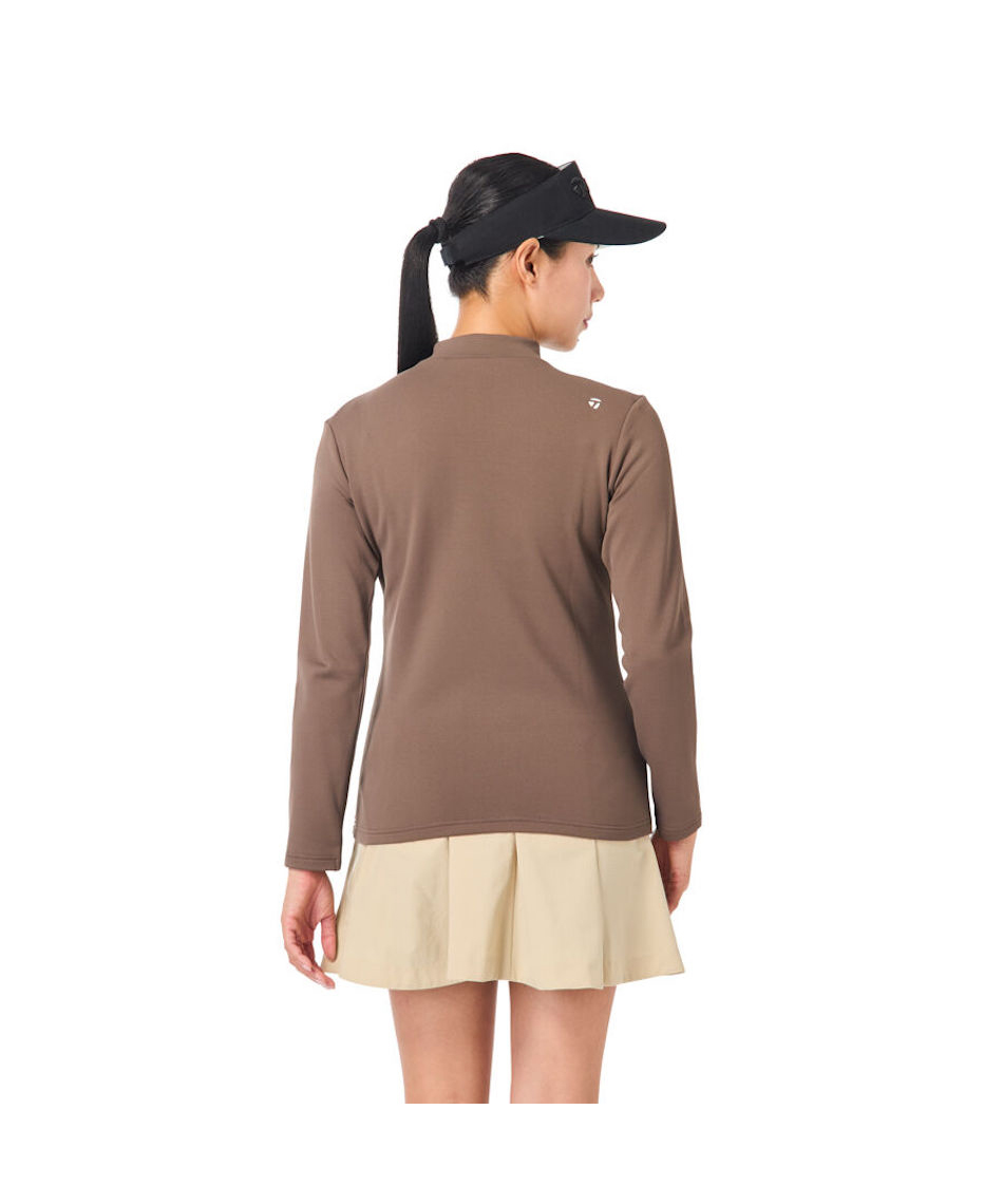 TaylorMade GOLF テーラーメイド　長袖シャツ ベージュ テーラーメイド(TaylorMade) ゴルフウェア 長袖シャツ ウィメンズ T