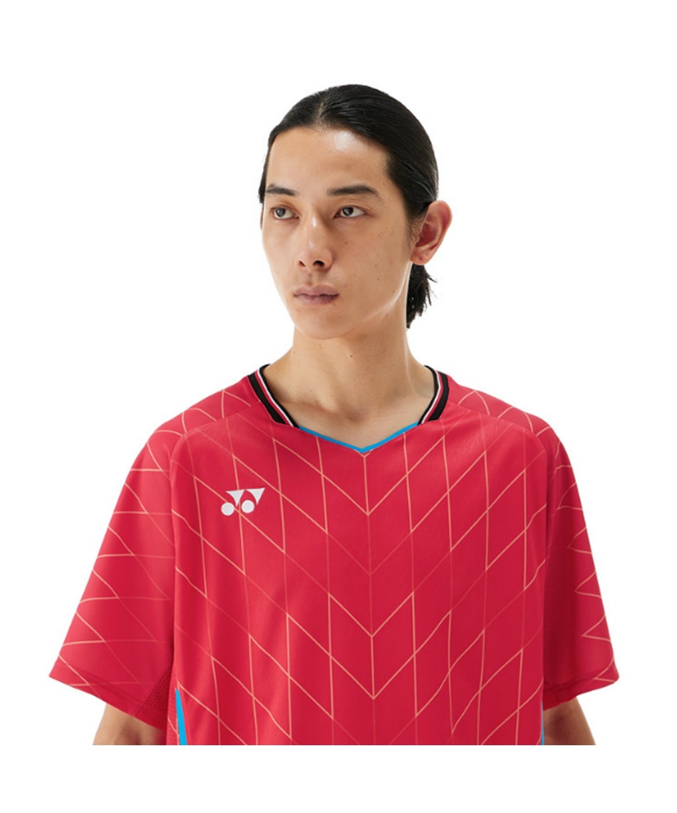 バドミントンゲームシャツ レッド JP SS YONEX10698(364) ヨネックス(YONEX) テニスウェア バドミントンウェア ゲーム