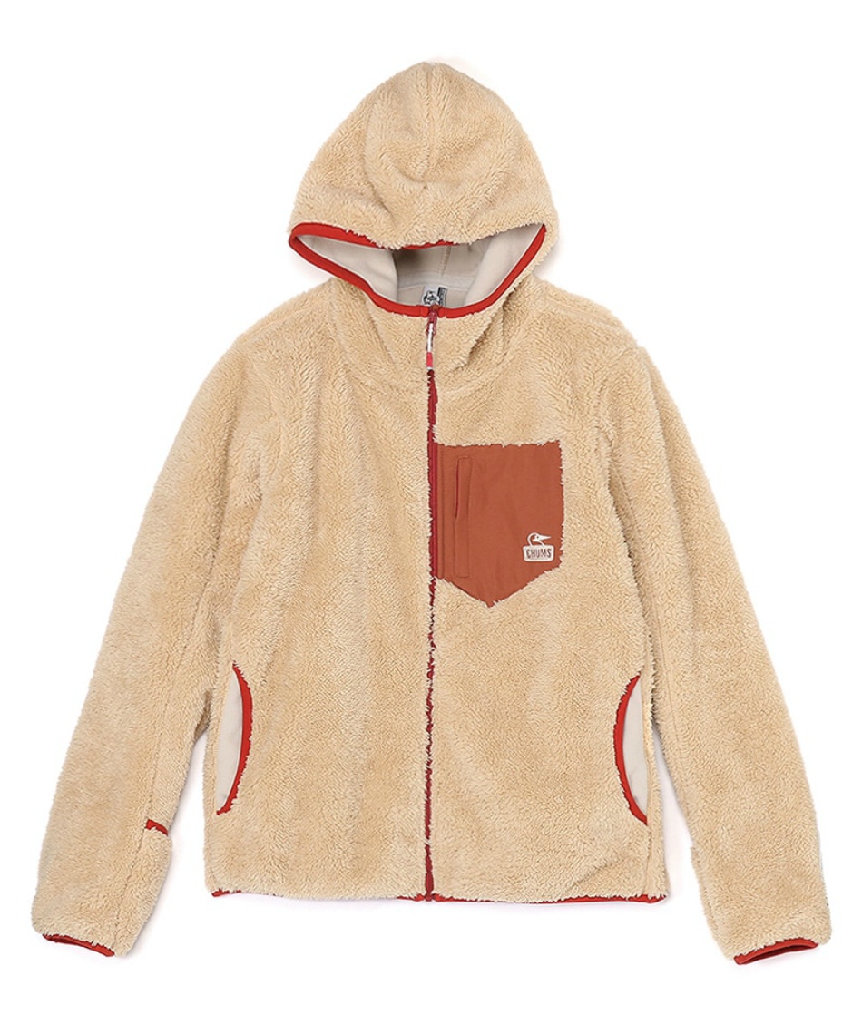 獲得ポイント126pt 25% OFF/SALE 【送料無料】チャムス(CHUMS) フリース ジャケット ボンディングフリースジップパーカー Bonding Fleece Zip Parka CH04-1435 メンズ Beige M