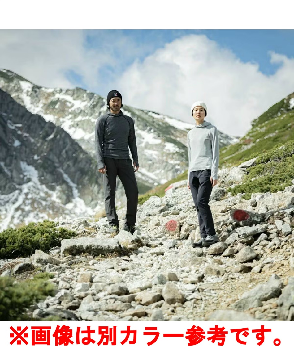 □ ミレー(MILLET) スウェットパーカー ワッフル ウール フーディ