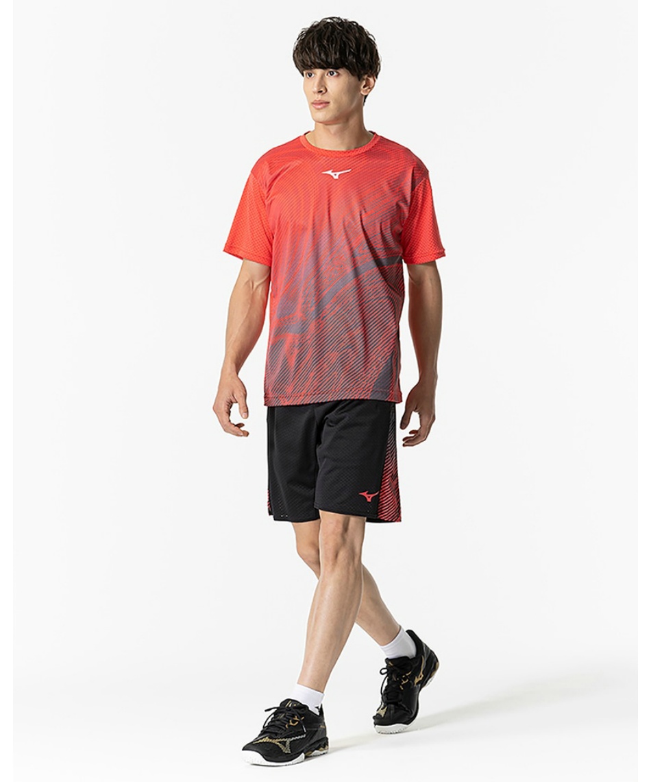 ミズノ(MIZUNO) バドミントンウェア ゲームシャツ ドライエアロ