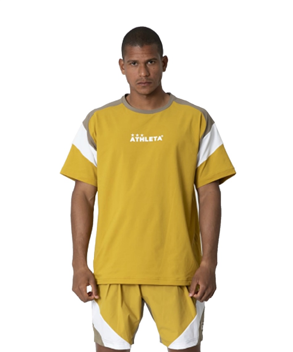 栃木SC ATHLETA 半袖シャツ 黒/黄色 70005283b.jpg