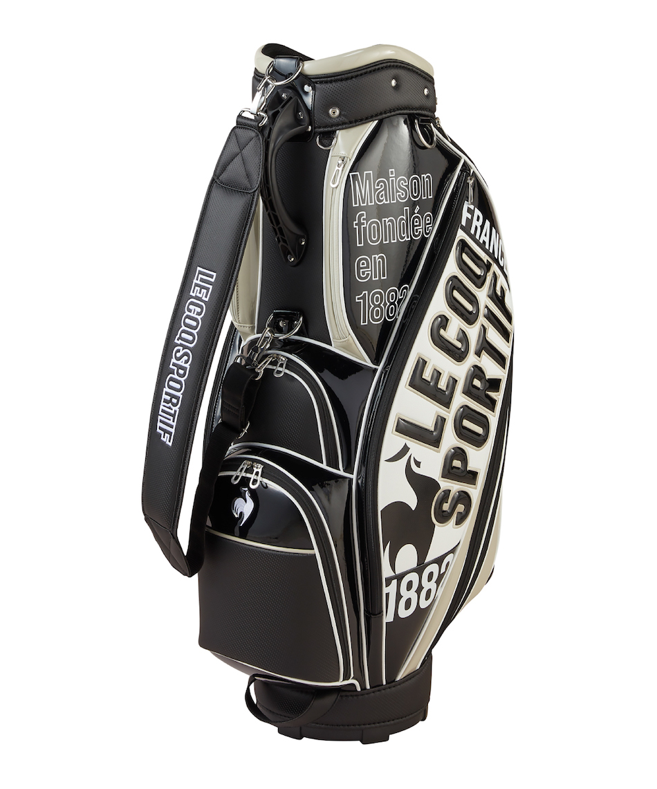 ルコック LG5SCB02M グラフィックデザイン 大口径キャディバッグBL（ブルー） 9.5型 47インチ対応 6分割  le coq sportif GOLF 30p キャディバッグ グラフィックデザイン 大口径キャディバッグ 9.5型