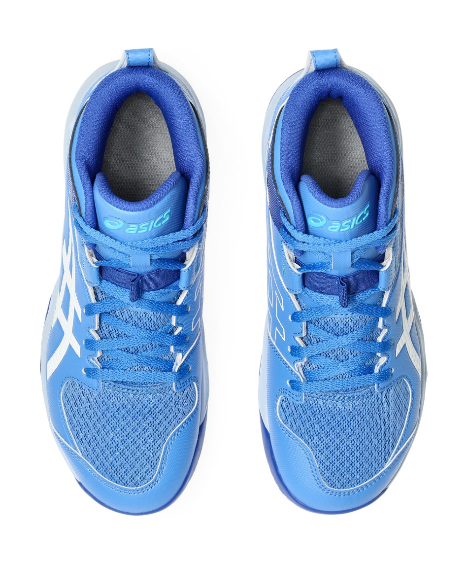 ほぼ新品　ASICS DUNKSHOT バスケット　青　21センチ DUNKSHOT MB 10 | BLUE COAST/WHITE | キッズ バスケットボール