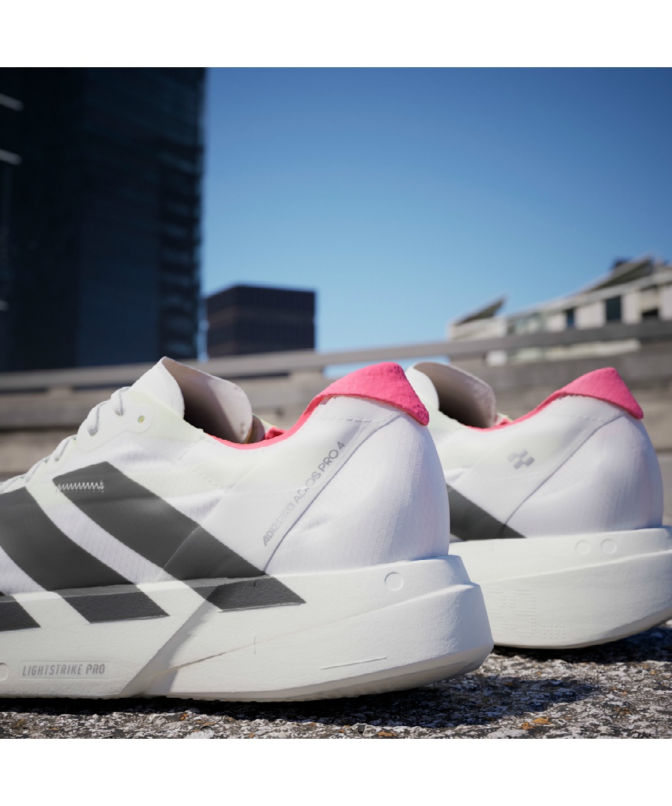 白ADIZERO ADIOS PRO 4 ランニングシューズ サイズ27.0 アディダス アディゼロ アディオス プロ 4 / Adizero Adios Pro