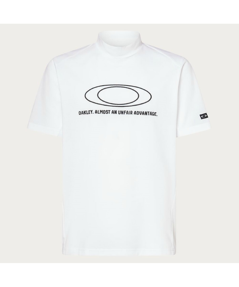 オークリー ゴルフ 半袖 モックネック ウェア ホワイト Mサイズ OAKLEY オークリー（OAKLEY）（メンズ）ゴルフウェア 吸汗速乾