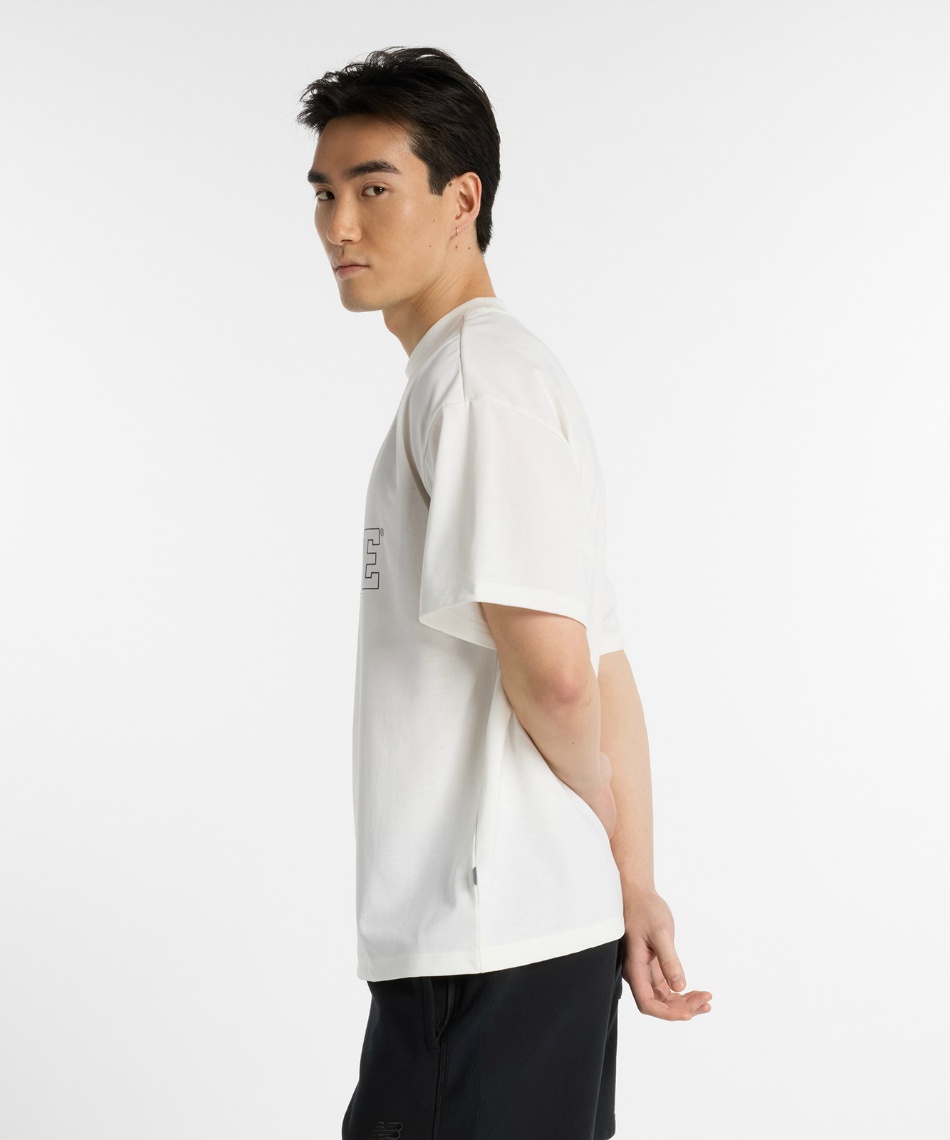 Tシャツ 半袖 オーバーサイズ ブロックロゴ機能Tシャツ AMT51509