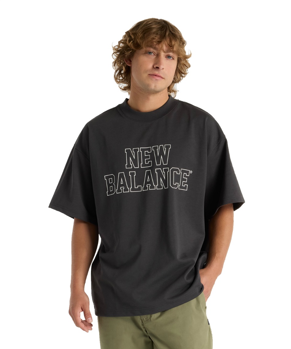 Tシャツ 半袖 オーバーサイズ ブロックロゴ機能Tシャツ AMT51509