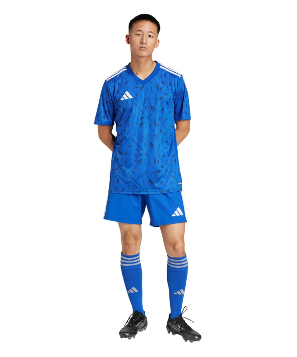 【US規格】希少 アディダス LISLE FC サッカーシャツ ブルー 青 XL アディダス(adidas) サッカーウェア プラクティスシャツ 半袖