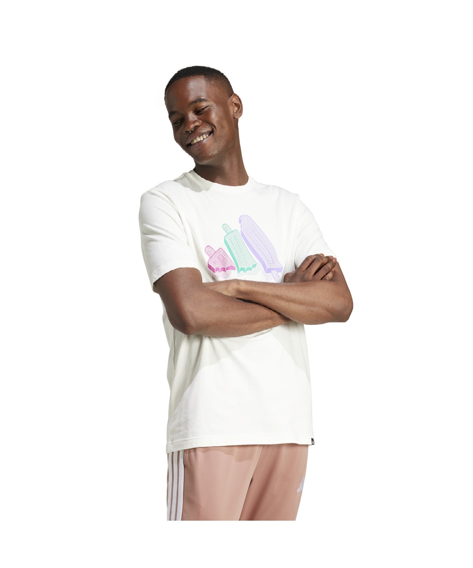 アディダス(adidas) Tシャツ 半袖 ラウンジ アイスグラフィック 半袖T