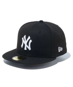 獲得ポイント57pt 5% OFF/SALE 【送料無料】ニューエラ(NEW ERA) 帽子 キャップ 59FIFTY ニューヨーク・ヤンキース ブラック 14525208 【国内正規品】 メンズ レディース BK/スノーホワイト 7 1/8