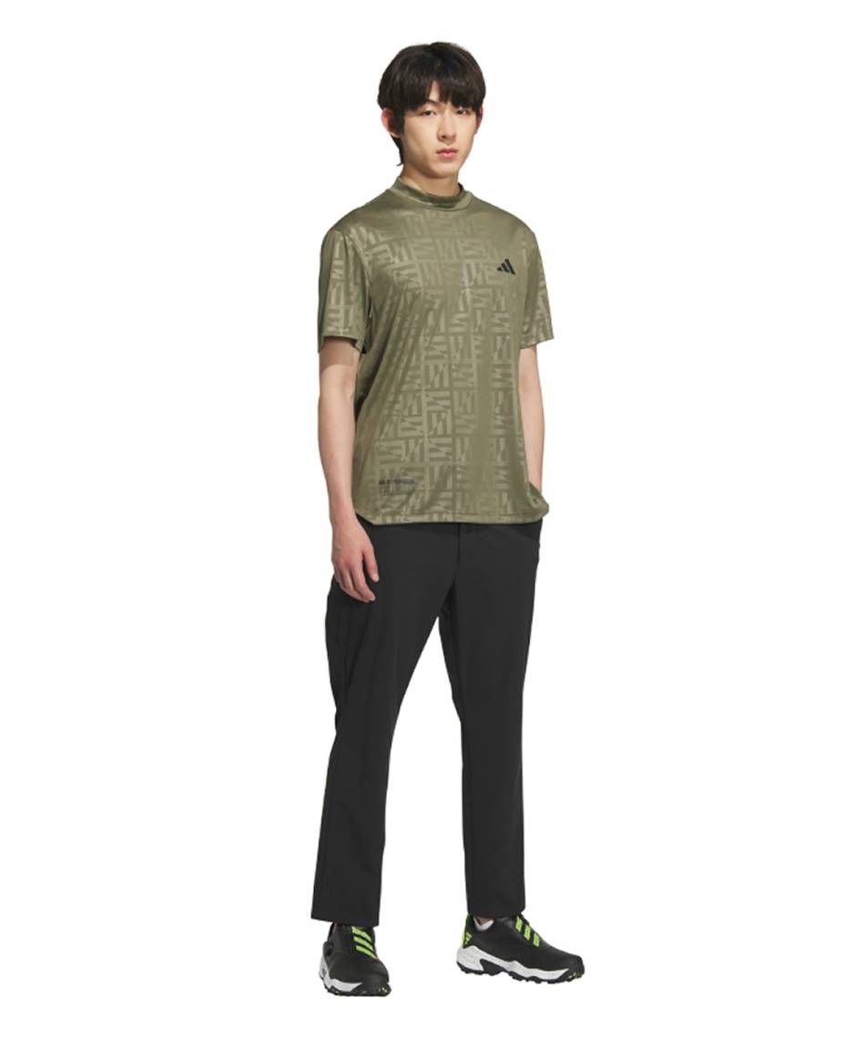 新品 adidas ゴルフウェア L カーキ 半袖 adidas アディダス ゴルフ Golf ゴルフウエア メンズ 半袖シャツ