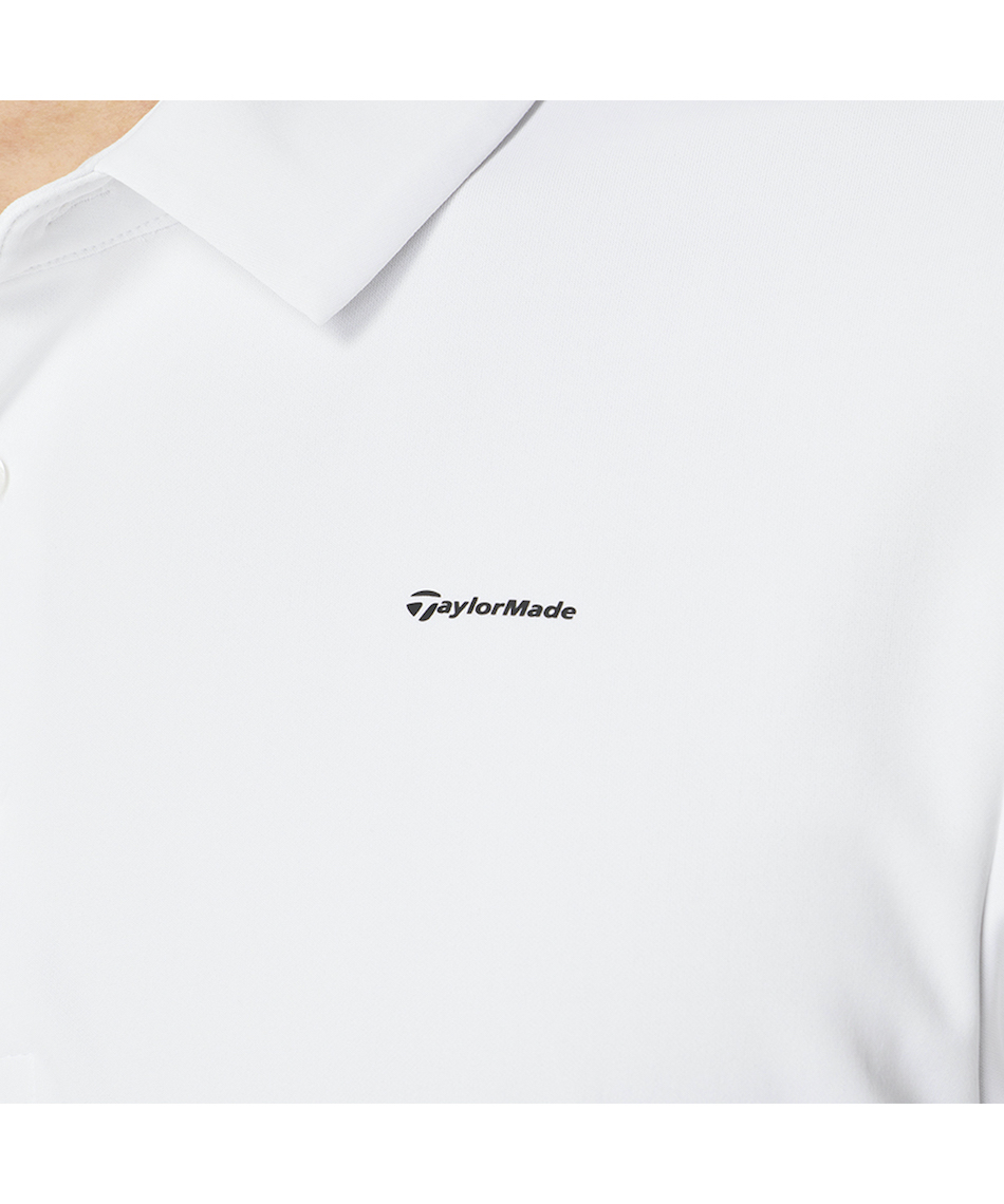 TaylorMade ポロシャツ Lサイズ ホワイト TAYLOR MADE テーラーメイド 半袖ポロシャツ ホワイト系 L