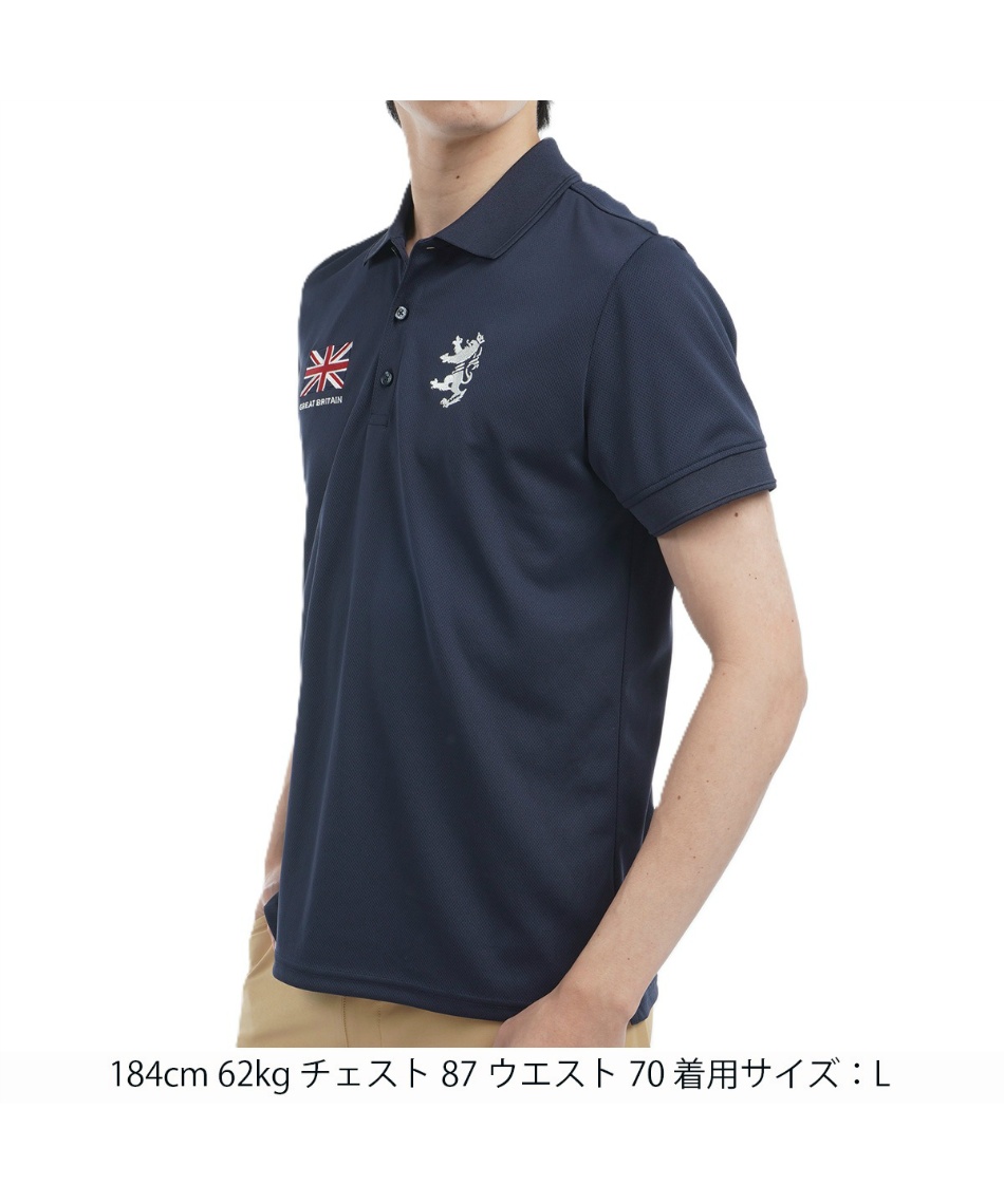 アドミラル(Admiral) ゴルフウェア ポロシャツ 半袖 フラッグ