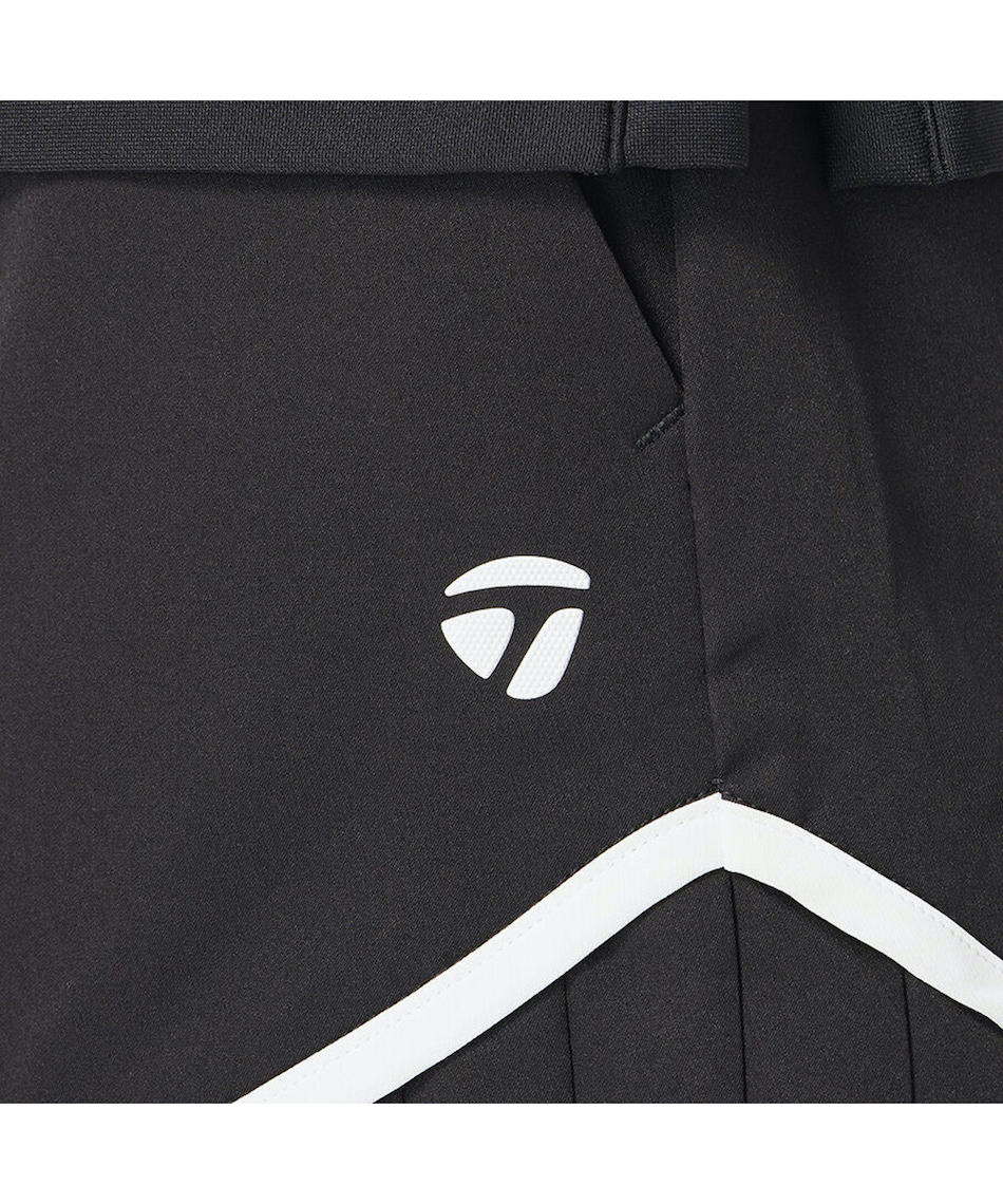 TaylorMade M19858 黒 プリーツショートパンツ M テーラーメイド(TaylorMade) ゴルフウェア ショートパンツ