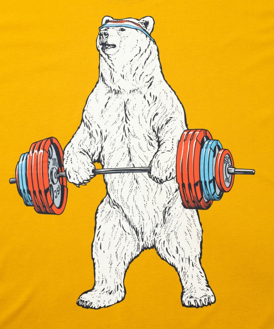 Tシャツ 半袖Drymix バーベルクマ BIG TEE345601 | スポーツ用品なら