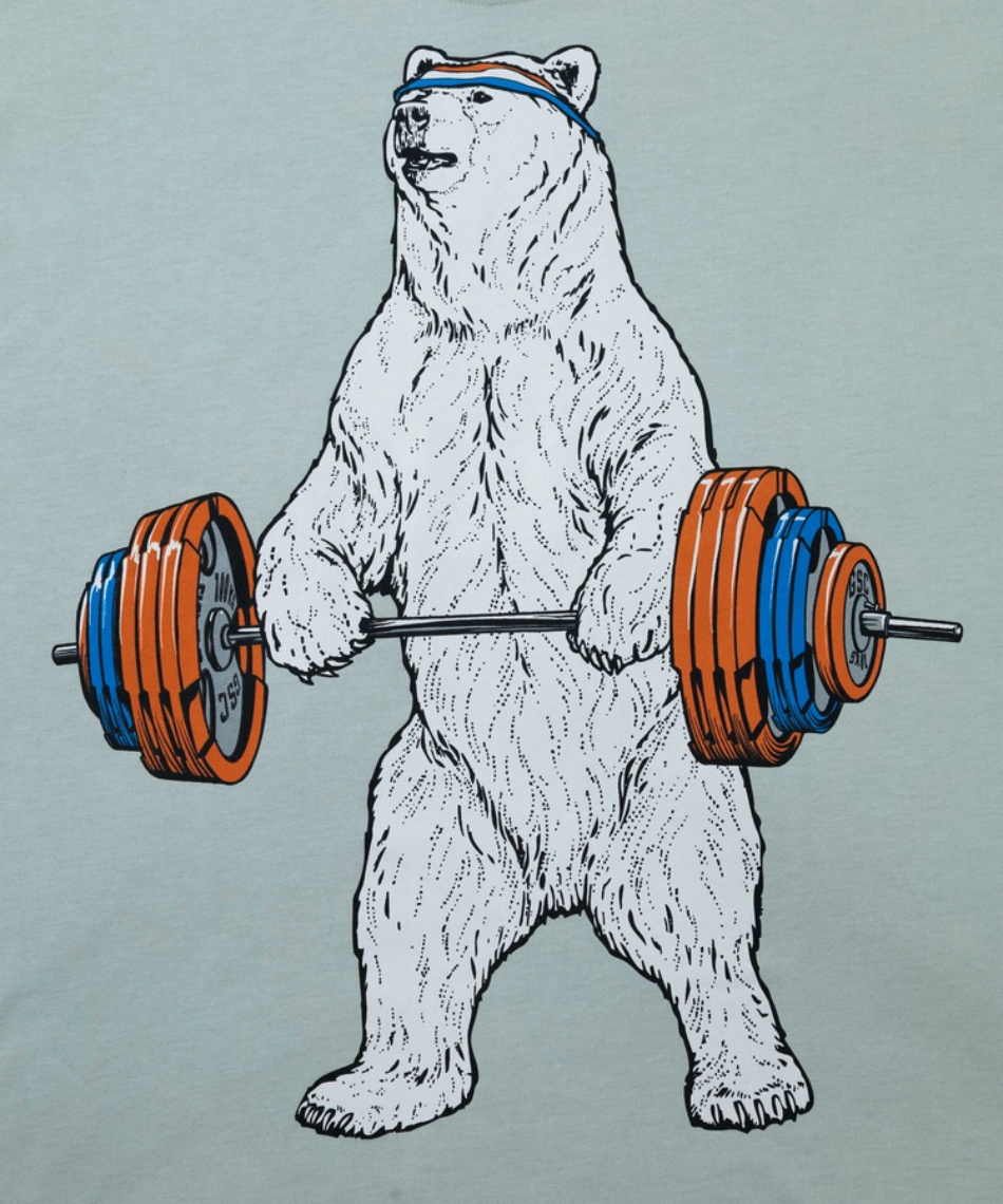 Tシャツ 半袖Drymix バーベルクマ BIG TEE345601 | スポーツ用品なら