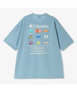 �l���|�C���g675pt �R�����r�A(Columbia) T�V���c ���� Stuck Brook Graphic SS Tee PM0785-431 �y�������K�i�z �����Y Blue M