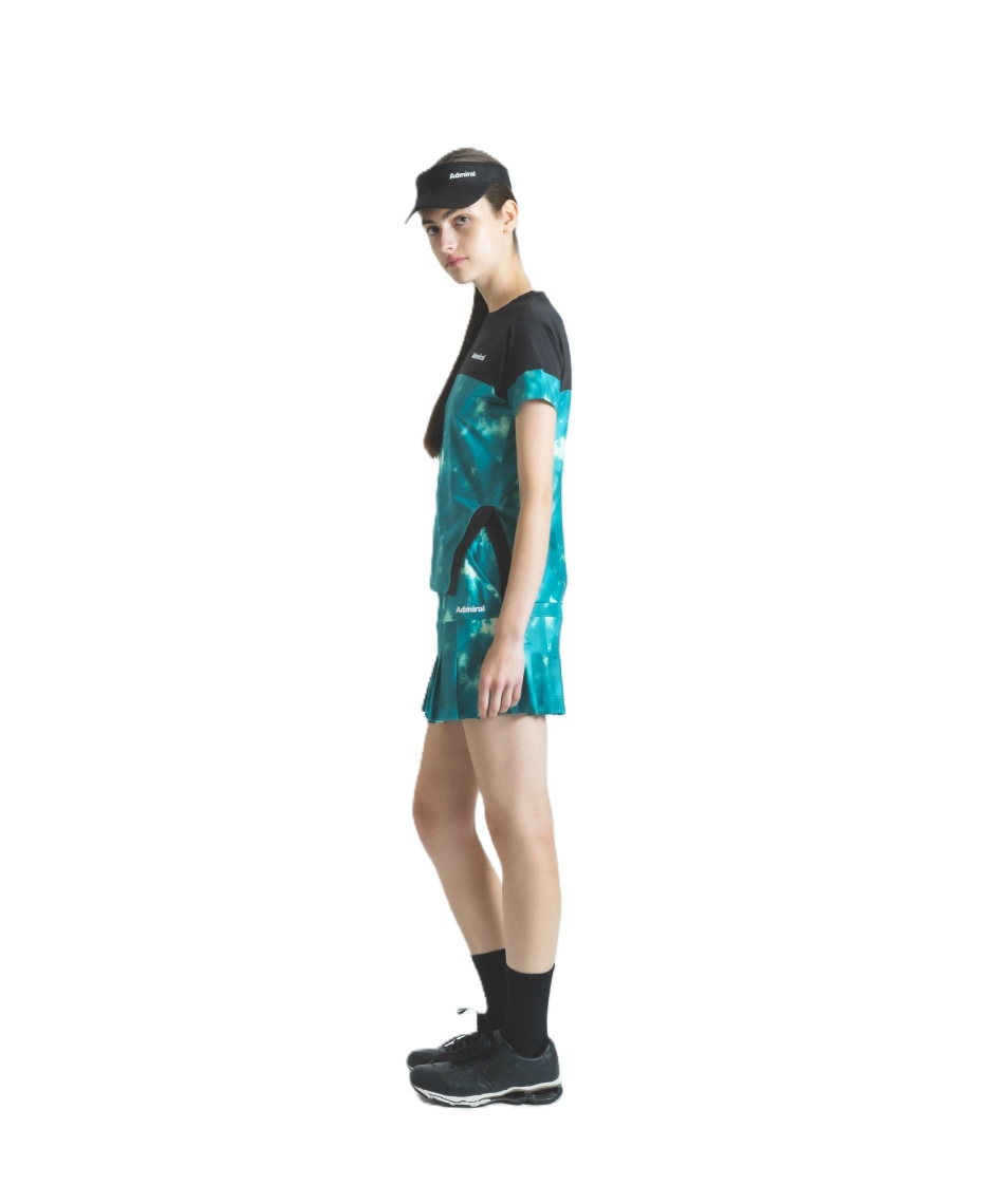 【美品】Admiral テニスウェア プリーツスコート L 水色 Admiral アドミラル『Admiral』 テニスウェア『レディース