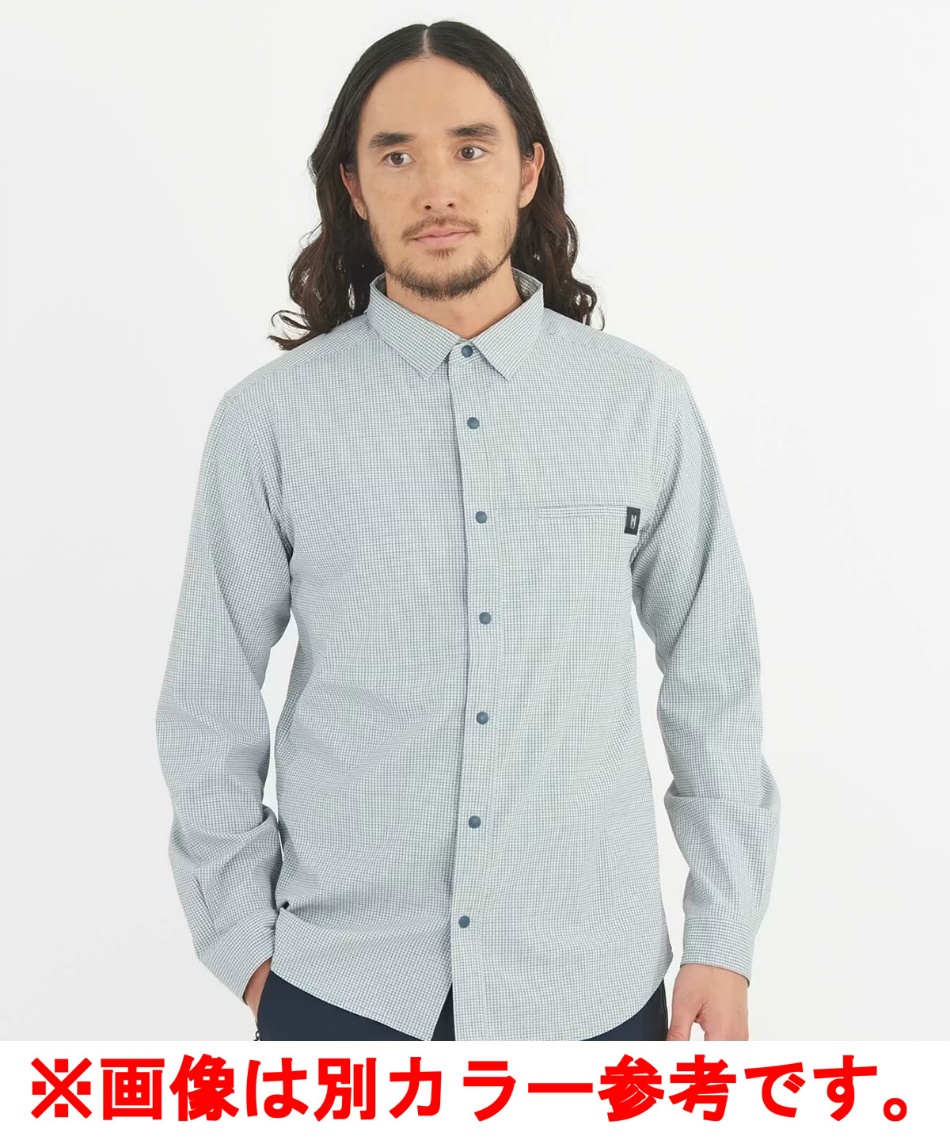 MILLET - MILLET ミレー長袖シャツ クータイストレッチシャツ ベージュ メンズM新品 MILLET - MILLET ミレー長袖シャツ クータイストレッチシャツ