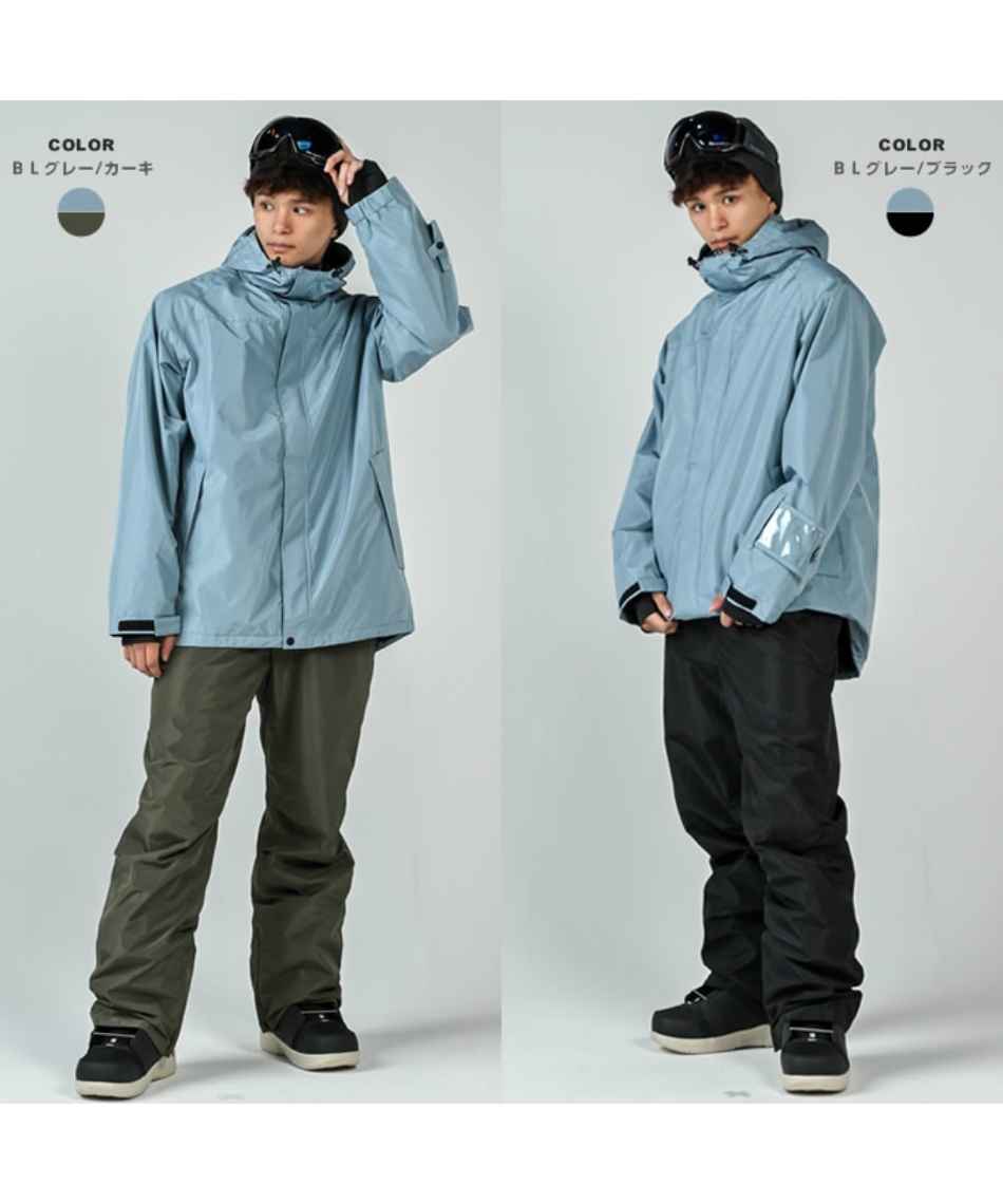 メンズ スノーウェア 上下セット スキー ボード 耐水 防寒 EC610312E56