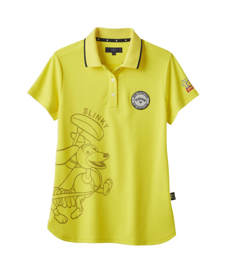 Callaway キャロウェイ メンズ ポロシャツ L トイストーリー 総柄 Callaway キャロウェイ ゴルフ TOY STORY メンズ ポリエステル